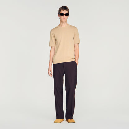 Pablo Tee Cotton  Knit Jumper Cappucino