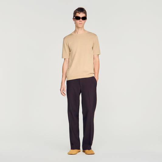 Pablo Tee Cotton  Knit Jumper Cappucino