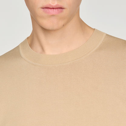 Pablo Tee Cotton  Knit Jumper Cappucino