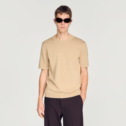 Pablo Tee Cotton  Knit Jumper Cappucino