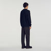 Alpaca Polo Ribbed alpaca polo shirt Black
