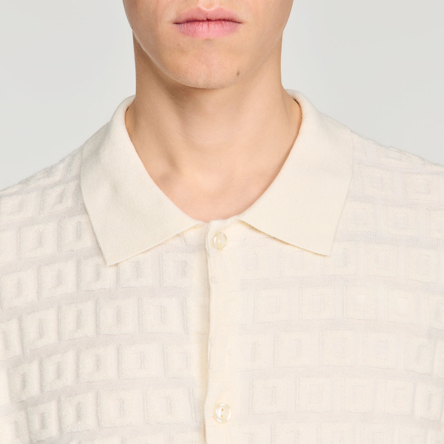 Sponge Shirt Mc  Knit Jumper Ecru
