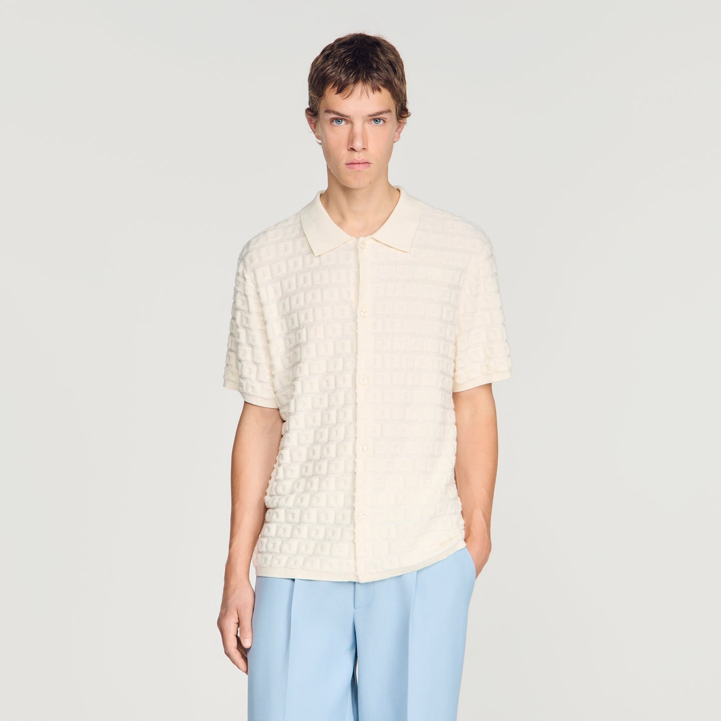 Sponge Shirt Mc  Knit Jumper Ecru