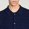 Sponge Shirt Mc  Knit Jumper Navy Blue