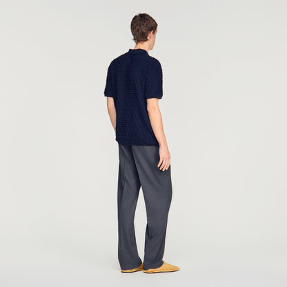 Sponge Shirt Mc  Knit Jumper Navy Blue