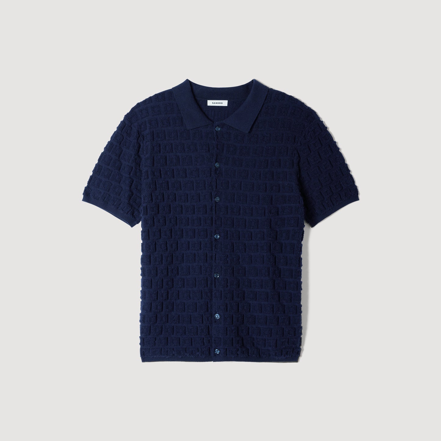 Sponge Shirt Mc  Knit Jumper Navy Blue