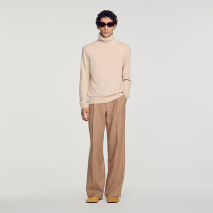 Cashmere Turtleneck Roll neck cashmere jumper Beige