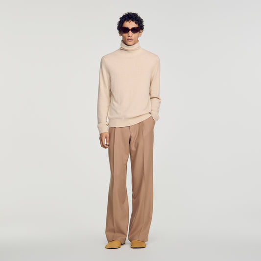 Cashmere Turtleneck Roll neck cashmere jumper Beige