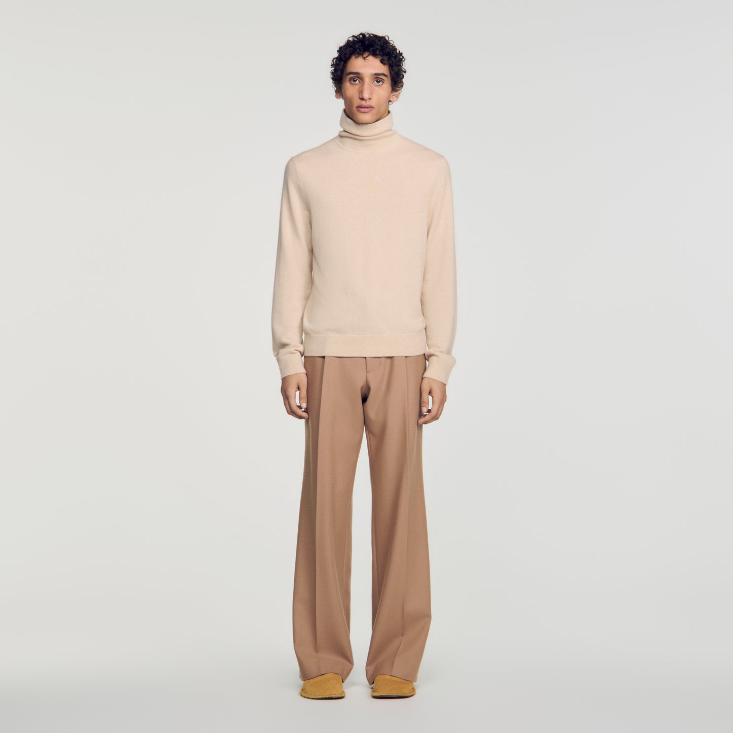 Cashmere Turtleneck Roll neck cashmere jumper Beige