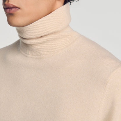 Cashmere Turtleneck Roll neck cashmere jumper Beige