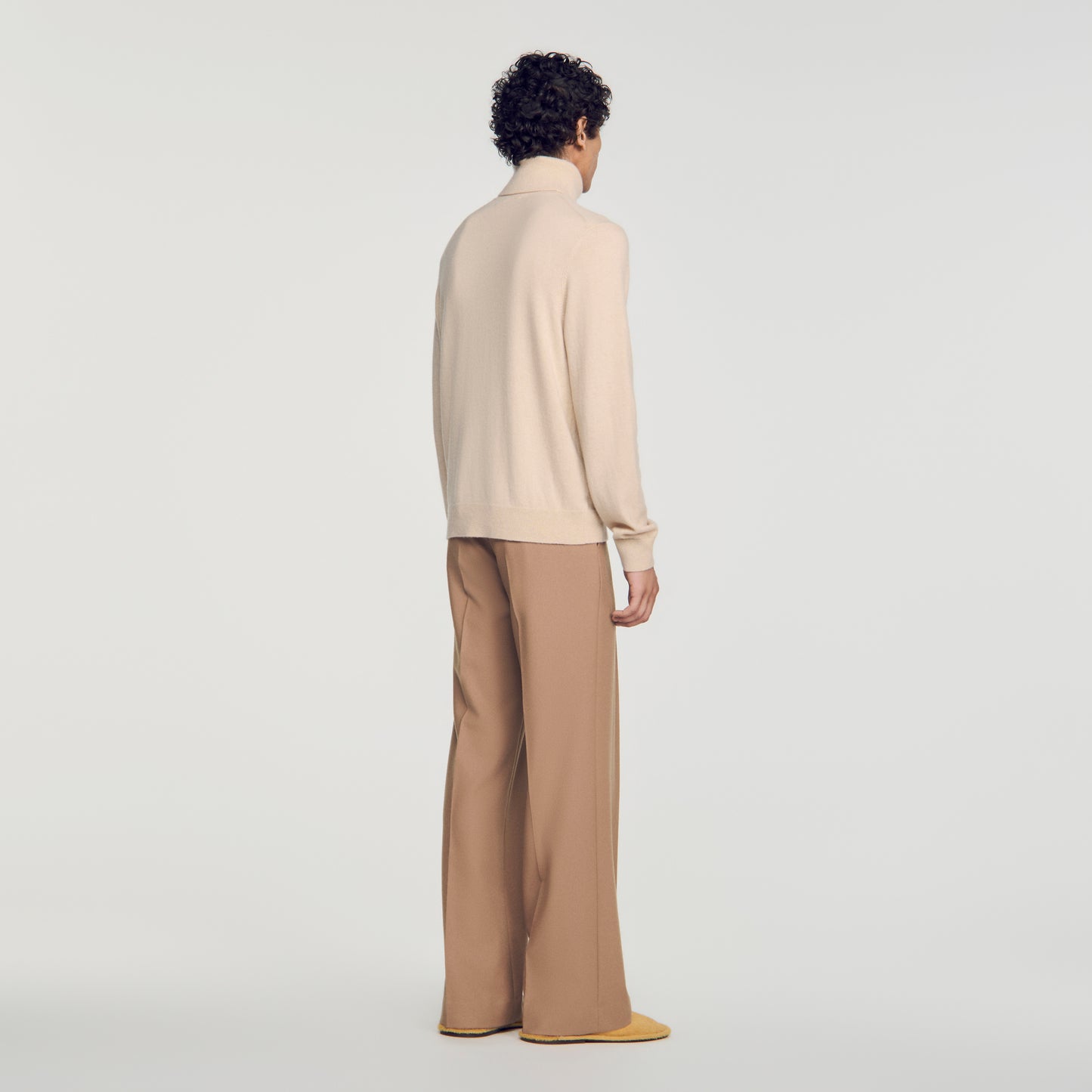 Cashmere Turtleneck Roll neck cashmere jumper Beige