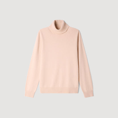 Cashmere Turtleneck Roll neck cashmere jumper Beige