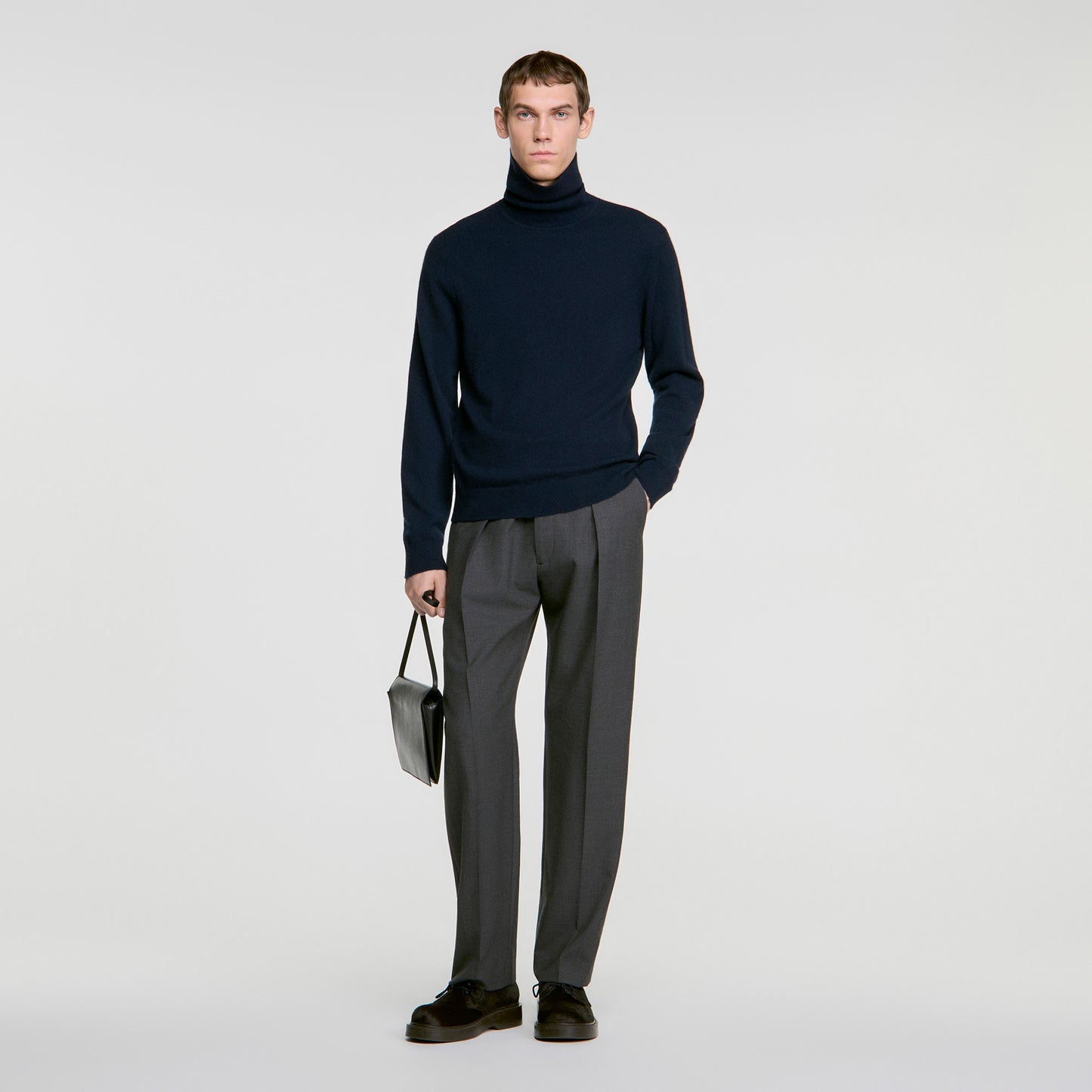 Cashmere Turtleneck Roll neck cashmere jumper Navy Blue