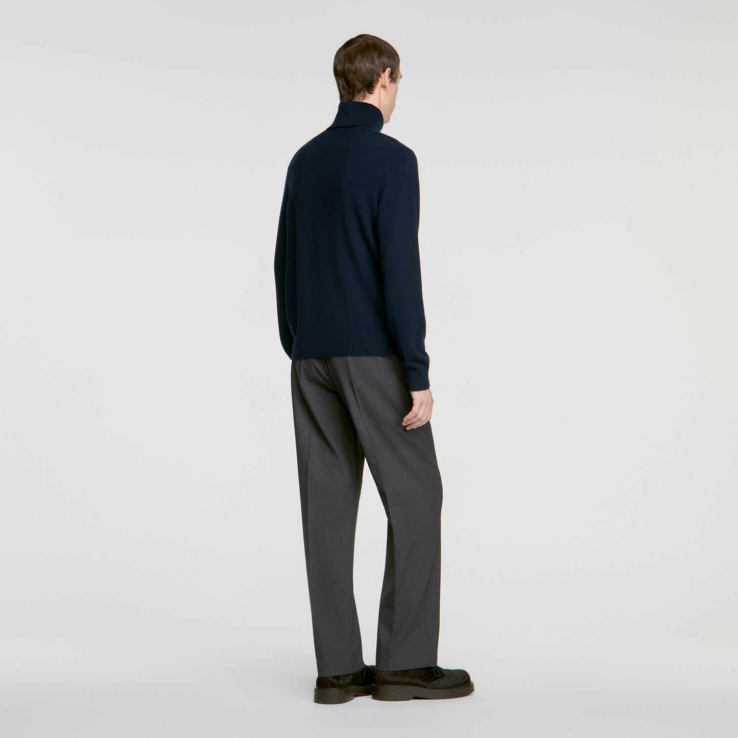 Cashmere Turtleneck Roll neck cashmere jumper Navy Blue