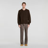 Bomber Cardigan Zip-up bomber cardigan Chocolate