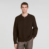 Bomber Cardigan Zip-up bomber cardigan Chocolate