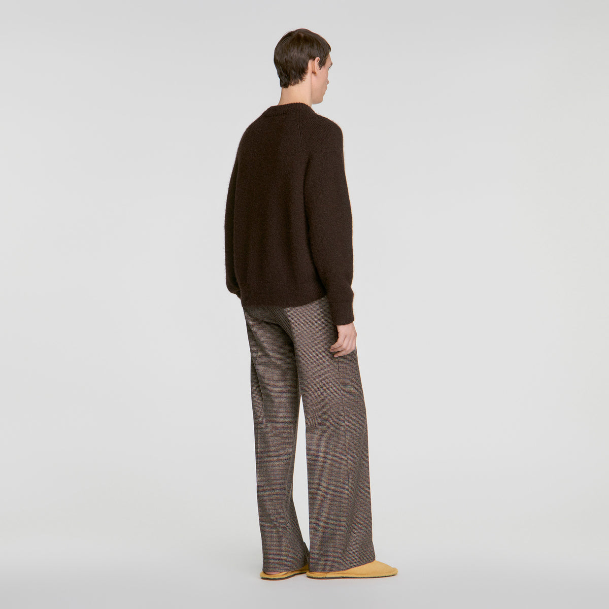 Bomber Cardigan Zip-up bomber cardigan Chocolate