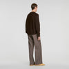 Bomber Cardigan Zip-up bomber cardigan Chocolate