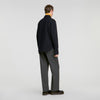 Felted Shirt Boiled wool overshirt Navy Blue