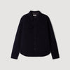 Felted Shirt Boiled wool overshirt Navy Blue