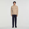 Felted Shirt Boiled wool overshirt Beige / Taupe