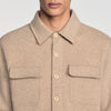 Felted Shirt Boiled wool overshirt Beige / Taupe
