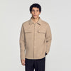 Felted Shirt Boiled wool overshirt Beige / Taupe