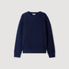 Sponge Crewneck  Knit Jumper Navy Blue