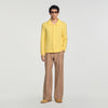 Mohair Shirt Cardigan Alpaca and wool cardigan Yellow