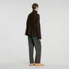 Oversize Rib Turtleneck Ribbed wool and cashmere jumper Chocolate