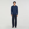Pablo Polo Ls Long-sleeved polo shirt Navy Blue