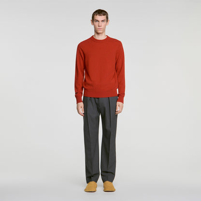Cashmere Crewneck Cashmere crew neck jumper Burnt Orange