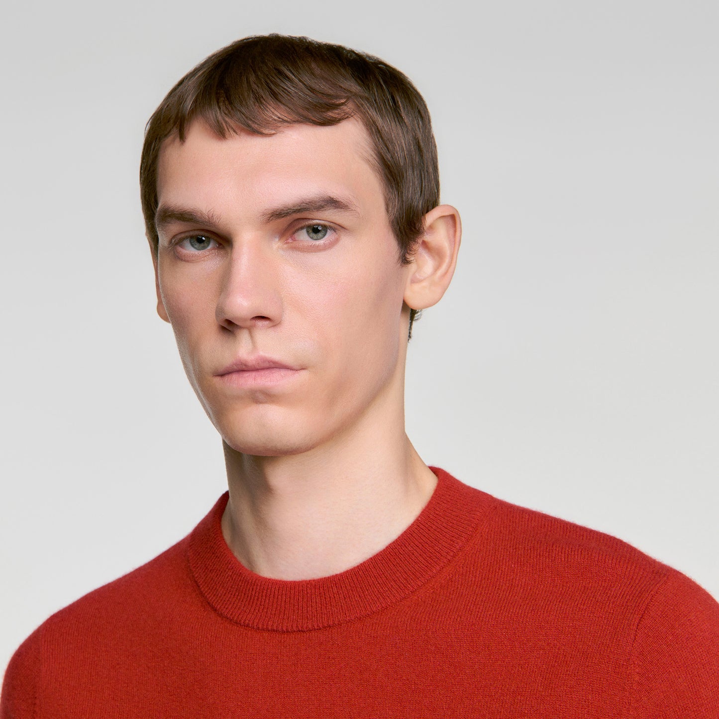 Cashmere Crewneck Cashmere crew neck jumper Burnt Orange