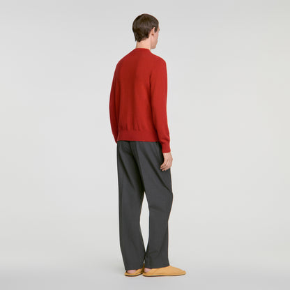 Cashmere Crewneck Cashmere crew neck jumper Burnt Orange