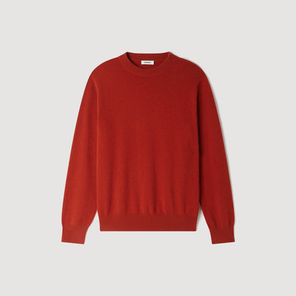 Cashmere Crewneck Cashmere crew neck jumper Burnt Orange