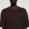 Clash Linen T-Shirt Black Brown