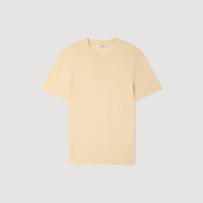 Clash Linen T-Shirt Butter Cream