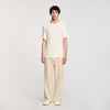 Silvio Round Neck T-Shirt Ivory.