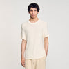 Silvio Round Neck T-Shirt Ivory.