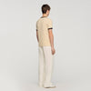 Two Tone Patch T Shirt Sand