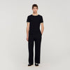 Two Tone Patch T Shirt Black