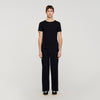 Two Tone Patch T Shirt Black