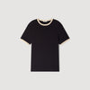 Retro Ss Tee Two-Tone Patch T-Shirt Black