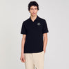 Polo Cross Patch Cotton Polo Shirt Black