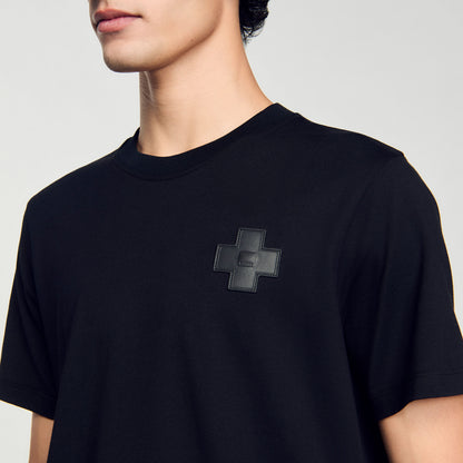  Tshirt Cross Patch Cross T-Shirt Black