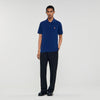 Polo Patch 4S Polo Shirt With Leather Logo Navy Blue