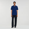 Polo Patch 4S Polo Shirt With Leather Logo Navy Blue