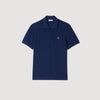 Polo Patch 4S Polo Shirt With Leather Logo Navy Blue