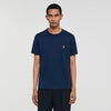 Tshirt Patch 4S Leather Logo T-Shirt Navy Blue