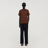 Leather Logo T Shirt Ginger Bread